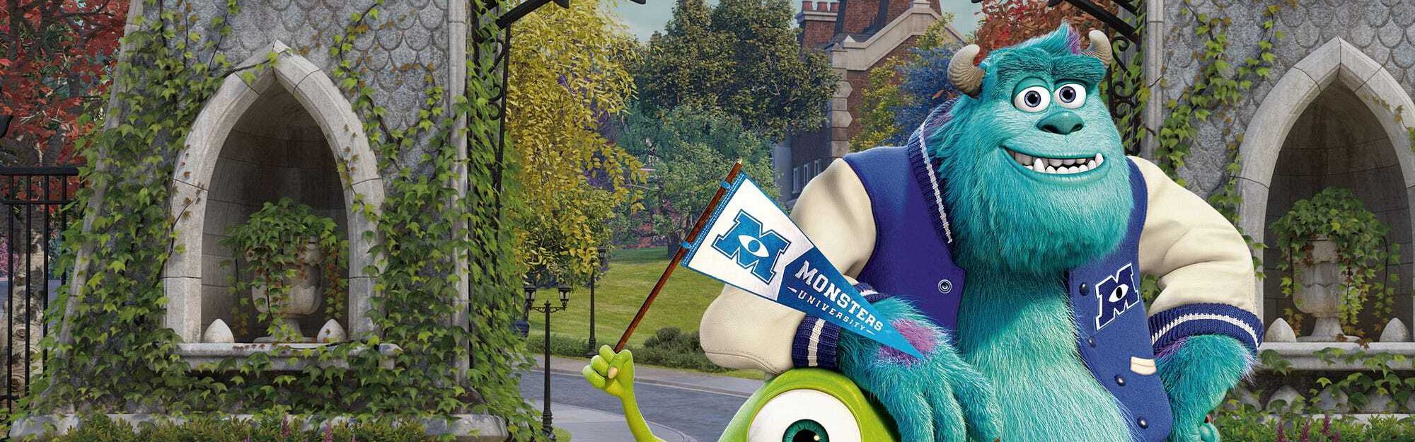 Monsters University Funny Banner Mike Cut Off